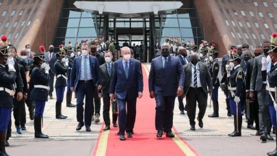 Cumhurbaşkanı Erdoğan,  Kongo Demokratik Cumhuriyeti'nden Senegal'e gitti