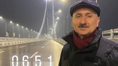 Bakan Karaismailoğlu gün doğumunu 1915 Çanakkale Köprüsü'nde karşıladı