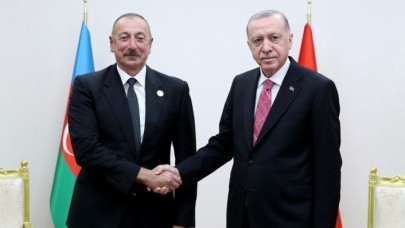 Cumhurbaşkanı Erdoğan,  Azerbaycan Cumhurbaşkanı Aliyev ile görüştü