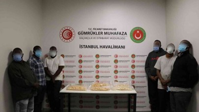 İstanbul Havalimanı’nda  7 "yutucu kurye"nin midesinden 11 kilo kokain çıktı