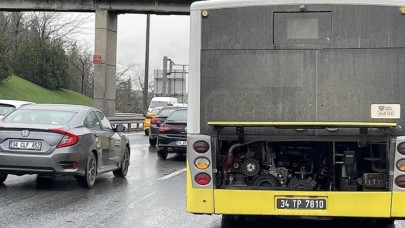 Arıza yapan İETT otobüsü trafiği aksattı