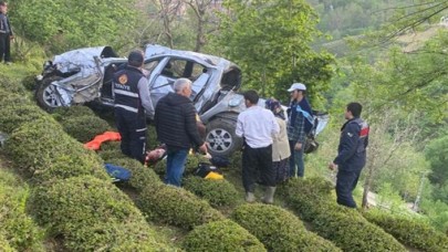 Artvin'de feci kaza: Çay bahçesine uçan araçtaki sürücü Selim Koçak öldü