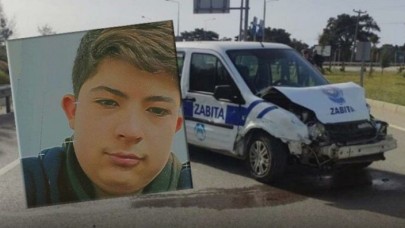Ayvacık'ta zabıta aracının çarptığı motosikletli 16 yaşındaki Murat İhsan Bilgiç öldü