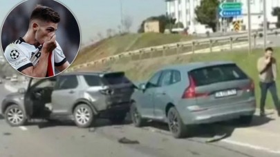 Beşiktaşlı Montero trafik kazası geçirdi