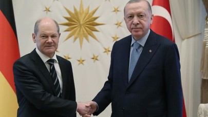 Cumhurbaşkanı Erdoğan,  Almanya Başbakanı Scholz ile görüştü