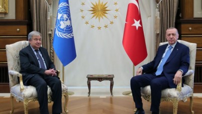 Cumhurbaşkanı Erdoğan,  BM Genel Sekreteri Guterres'i kabul etti