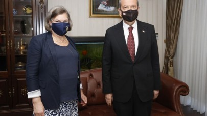 KKTC Cumhurbaşkanı Tatar,  ABD Dışişleri Bakanlığı Müsteşarı Nuland’ı kabul etti