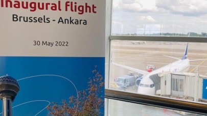 AnadoluJet'in Ankara'dan Brüksel'e ilk uçuşu gerçekleşti