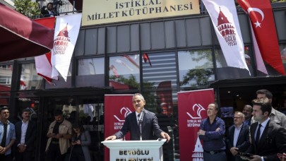 Beyoğlu'nda İstiklal Millet Kütüphanesi açıldı