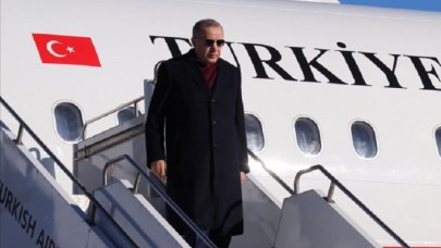 Cumhurbaşkanı Erdoğan,  Azerbaycan'dan ayrıldı