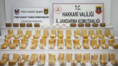 Hakkari'de 94 kilogram eroin ele geçirildi