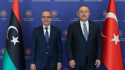 Dışişleri Bakanı Çavuşoğlu,  Libya Başkanlık Konseyi Başkan Yardımcısı Lafi ile görüştü