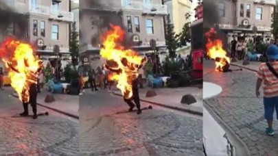 Galata Kulesi'nde kendini yakan Abdullah Cihat Turan Pekpak hayatını kaybetti