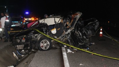 Kastamonu Tosya'da otobüsle otomobil çarpıştı: Hüseyin Etçi ile Miray Sane Etçi öldü