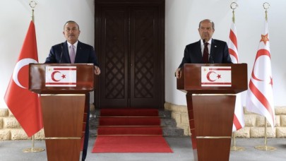 KKTC Cumhurbaşkanı Tatar,  Dışişleri Bakanı Çavuşoğlu ile ortak basın toplantısında konuştu