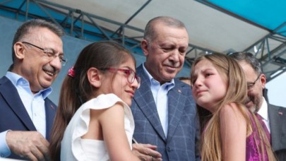 Küçük kızların Tayyip dede sevgisi açılışa damga vurdu!