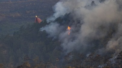 Marmaris hala yanıyor: Havadan müdahale tekrar başladı