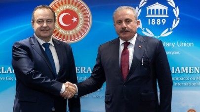 TBMM Başkanı Şentop Sırbistan Ulusal Meclis Başkanı Dacic ile görüştü