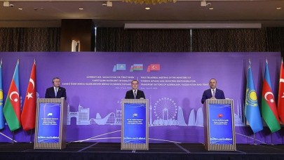 Türkiye-Azerbaycan-Kazakistan Dışişleri ve Ulaştırma Bakanları Toplantısı Bakü’de yapıldı