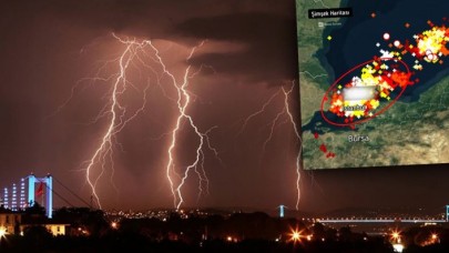 İstanbul'da uzun süre unutulmayacak gece! Sabaha kadar çakan şimşeklerin sayısına inanamayacaksınız