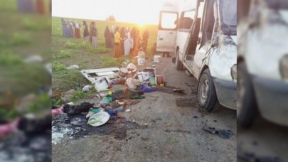 Mardin'de korkunç minibüs kazası ! Ölüler ve yaralılar var