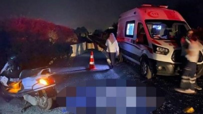 Tire'de motosiklet devrildi: Nurcan Metiner öldü,  Kadir Bilgitekin yaralandı