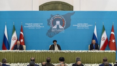 Türkiye-İran-Rusya ortak bildirisi: Suriye'nin kuzeyiyle ilgili flaş ifadeler