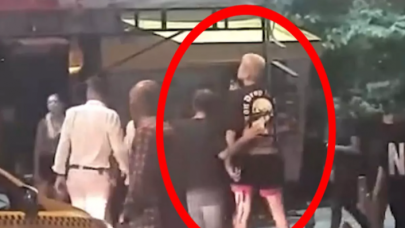 Kadıköy'de kendisine laf atan adamı Ebrar Karakurt'un elinden zor aldılar