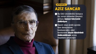 Nobel ödüllü Prof. Dr. Sancar,  beyin kanseri çalışmasını AA'ya anlattı