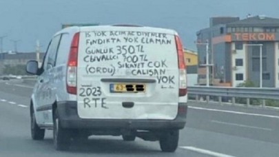 Ordulu gurbetçinin arabasının arkasına yazdığı not şaşkınlık yarattı: Günlük 700 TL'ye işçi yok