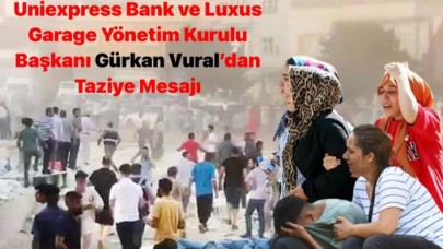 UNİEXPRESS Bank'tan taziye mesajı