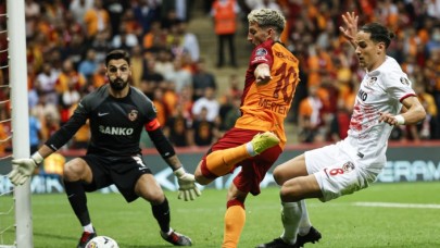 Galatasaray-Gaziantep: 1 kırmızı,  3 gol! Müthiş maç