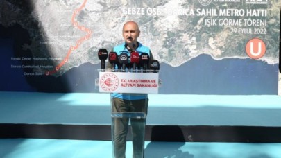 Gebze OSB-Darıca sahil metro hattı tüneli ışığa kavuştu