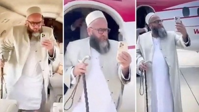 Kendini ‘yetimlerin hizmetkarı’ olarak tanıtan şeyh Miraç Orbay,  özel jetle Ayasofya’ya namaz kılmaya geldi