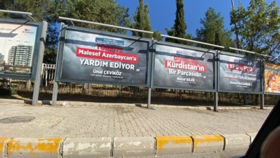 CHP liderinin Elazığ ziyaretinde reklam panolarında dikkat çeken afişler!