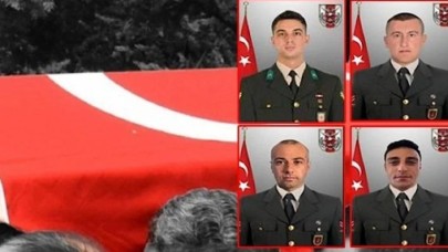 Kuzey Irak'tan acı haber: Astsubay Kıdemli Çavuş Gökhan Ağıl,  Piyade Uzman Çavuşlar Fatih Kalkan,  Harun Yıldırım ve Savaş Borlu şehit oldu