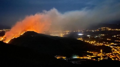 Muğla'nın Ula ilçesinde orman yangını: Yerleşim yerleri tehdit altında,  evler boşaltıldı