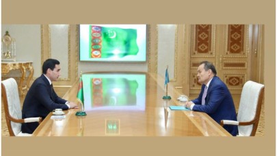 TDT Genel Sekreteri Amreyev,  Türkmenistan Cumhurbaşkanı  tarafından kabul edildi