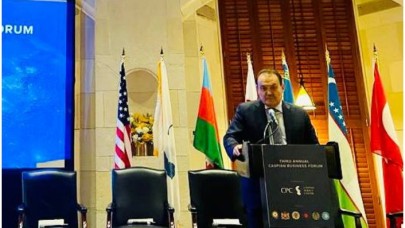 TDT Genel Sekreteri New York'ta düzenlenen Üçüncü Hazar İş Forumu'nda konuştu