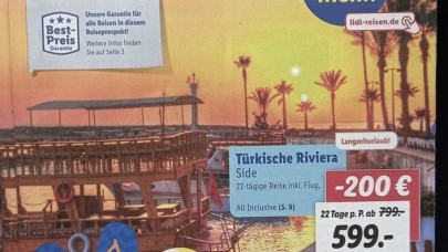Türkiye'de 22 gün her şey dahil tatil: Alman'a kaç para,  Türk'e kaç para!  Büyük fark var