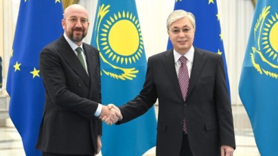 AB Konseyi Başkanı Michel,  Kazakistan Cumhurbaşkanı Tokayev ile görüştü