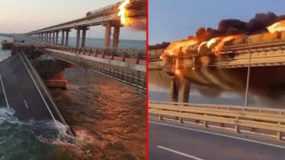 Asıl savaş şimdi başlıyor: Ukrayna,  Rusya'nın 'Yıkılısa kıyamet olur' dediği köprüyü bombaladı!