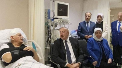Azerbaycan'da kaza geçiren Binali Yıldırım'ın ilk fotoğrafı: Aliyev ziyaret etti