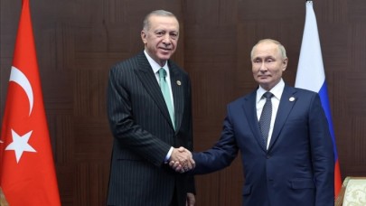 Cumhurbaşkanı Erdoğan,  Putin ile bir araya geldi