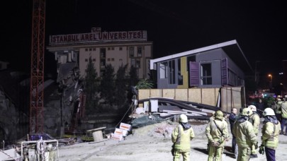 Küçükçekmece'de üniversite binası çöktü