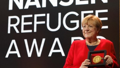 Mülteci ödülüne layık görülen Merkel'in konuşmasına,  Türkiye detayı damga vurdu