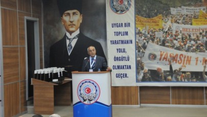 'Son nefesimi sendikamda vermek isterim' dedi: İzmir'de Sendikada konuşurken fenalaşan Haşim Candan öldü