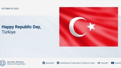 Yunanistan'dan 29 Ekim Cumhuriyet Bayramı mesajı
