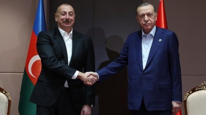 Cumhurbaşkanı Erdoğan,  Azerbaycan Cumhurbaşkanı Aliyev ile görüştü