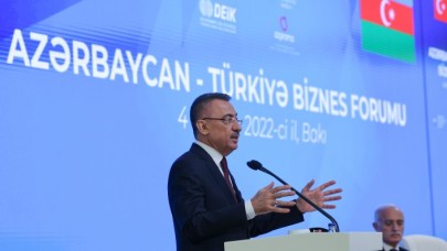 Cumhurbaşkanı Yardımcısı Oktay,  Türkiye-Azerbaycan İş Forumu'nda konuştu